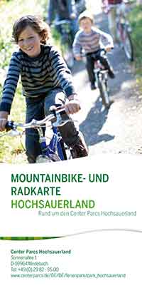 Mountainbikekaart en fietskaart Centerparcs Park Hoch Sauerland