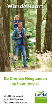 Wandelkaart Hartje Drenthe