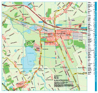 wandkaart van regio Hoogezand-Sappemeer