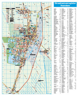 wandkaart van Veendam